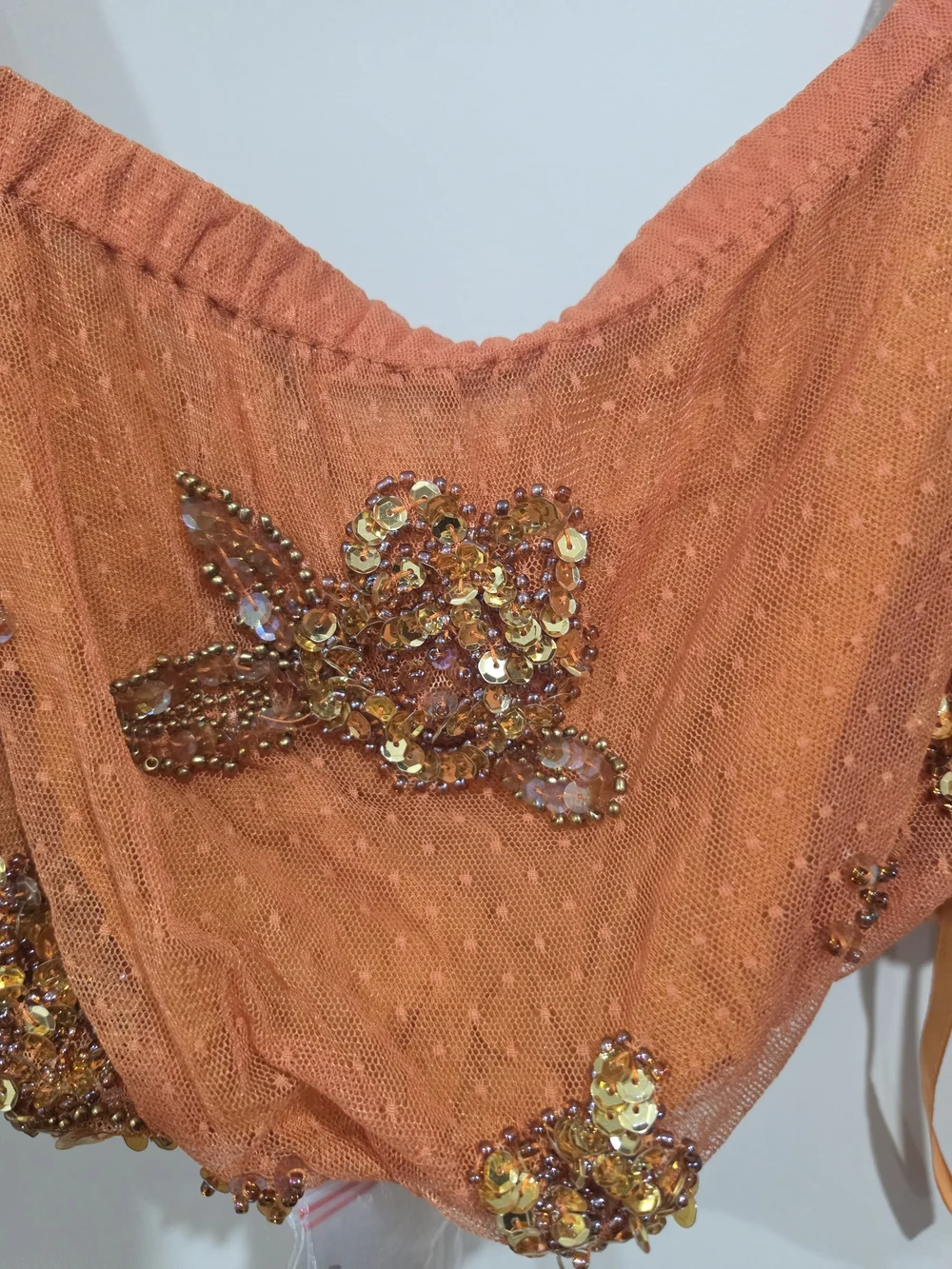 Free People Summer Spice Top In Orange XL NWT